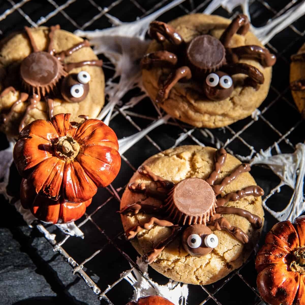 Peanut Butter Spider Cookies