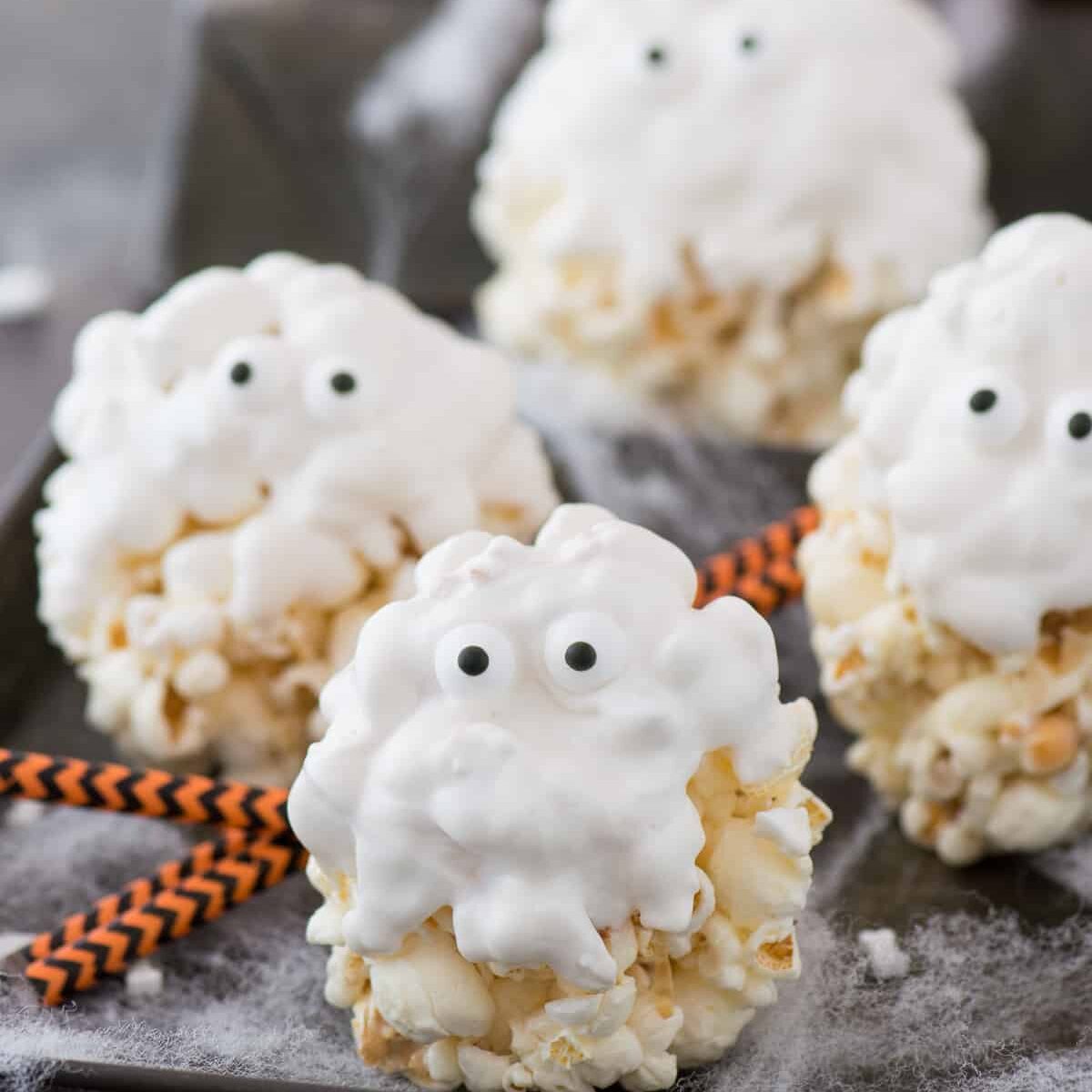 Ghost Popcorn Balls