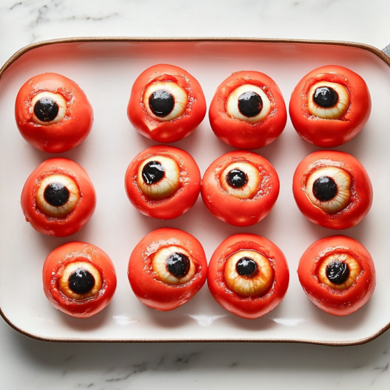 Eyeball Caprese Bites