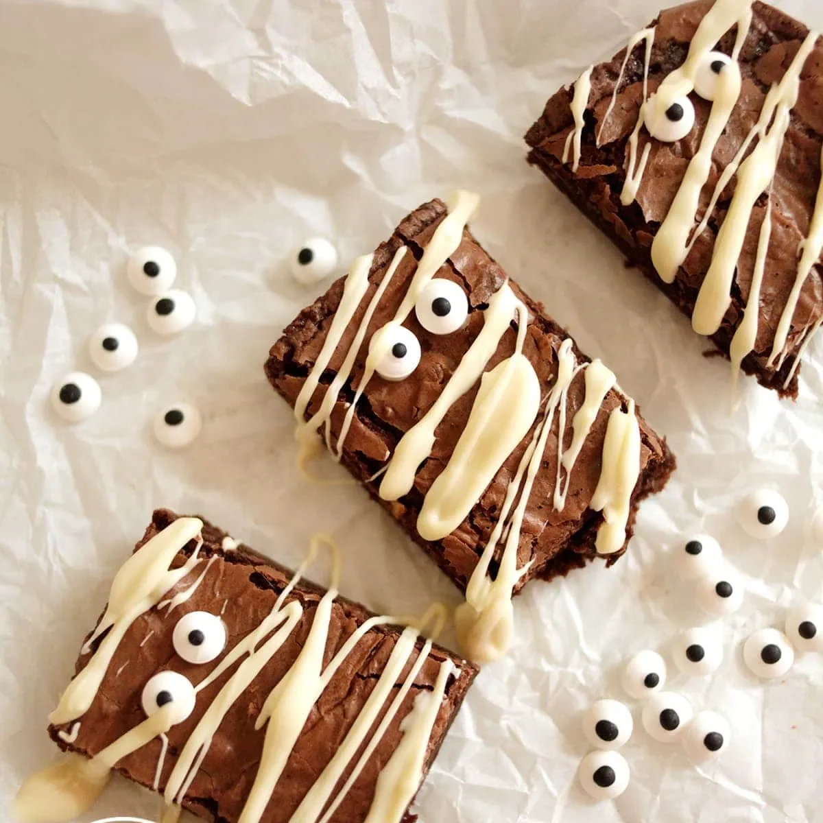 Funny Face Halloween Brownies