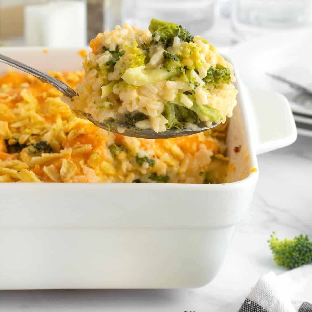 Cheesy Broccoli and Rice Casserole