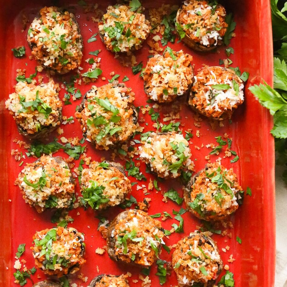 Sausage and Herb Stuffed Mushrooms