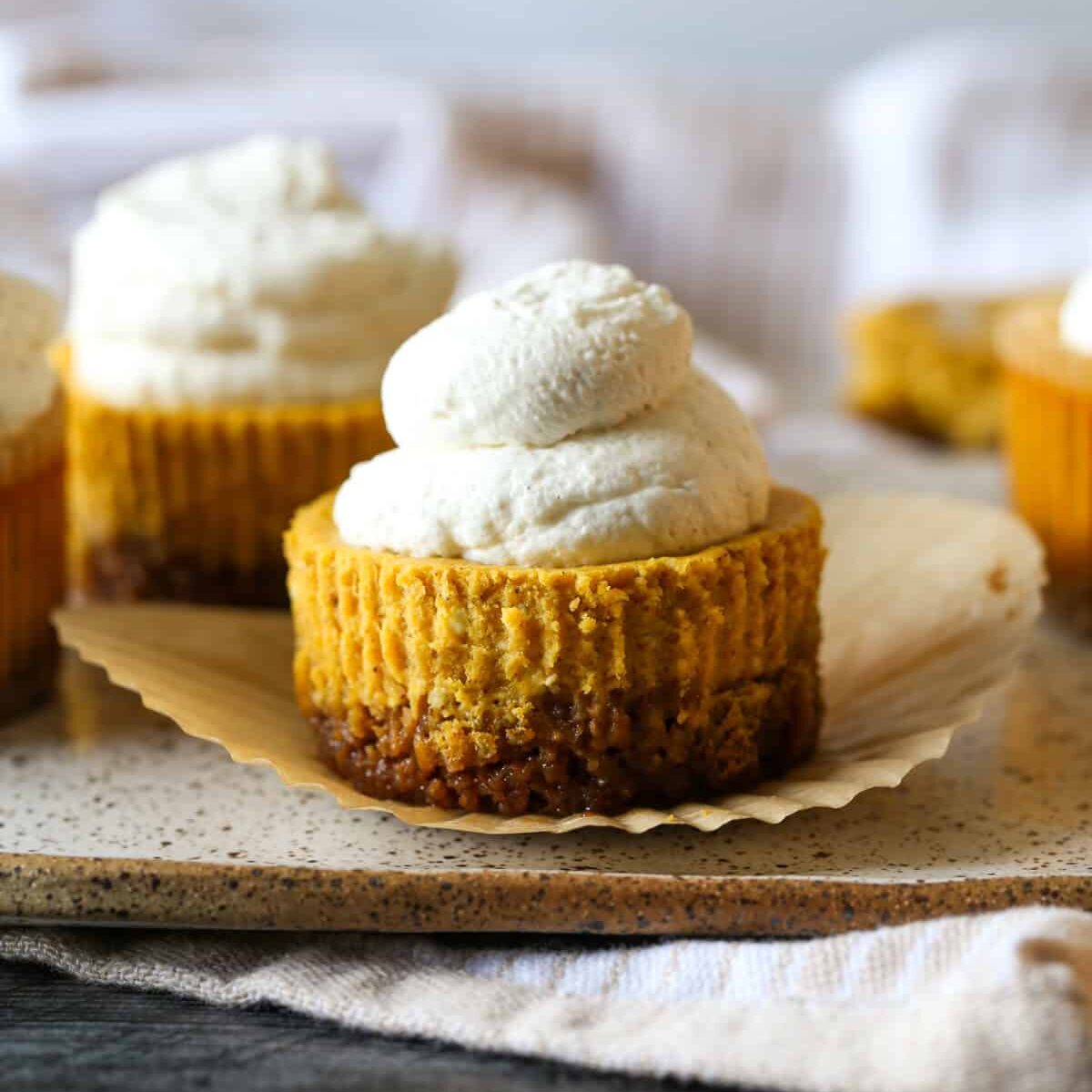 Mini Pumpkin Cheesecakes