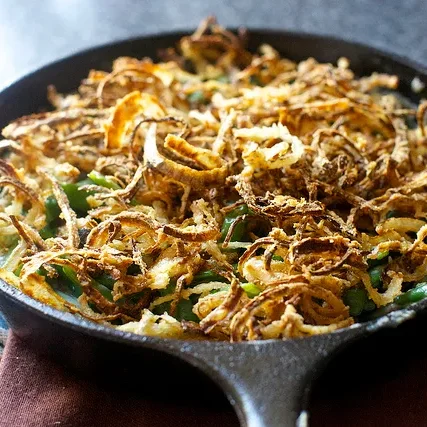 Green Bean Casserole with Crispy Onions