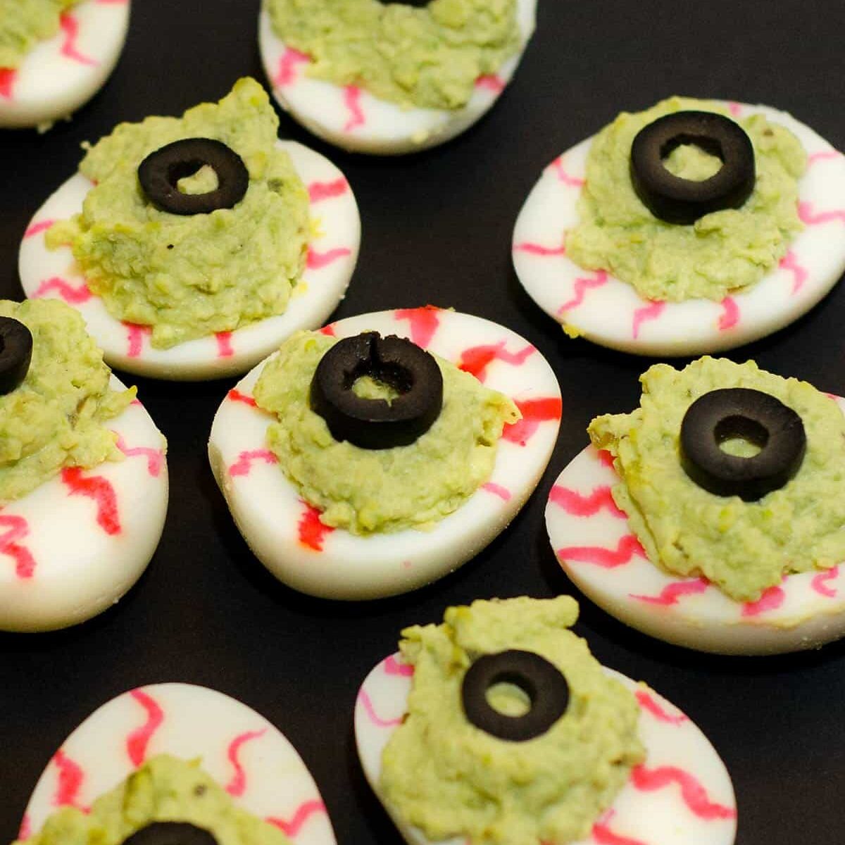 Monster Eyeball Deviled Eggs