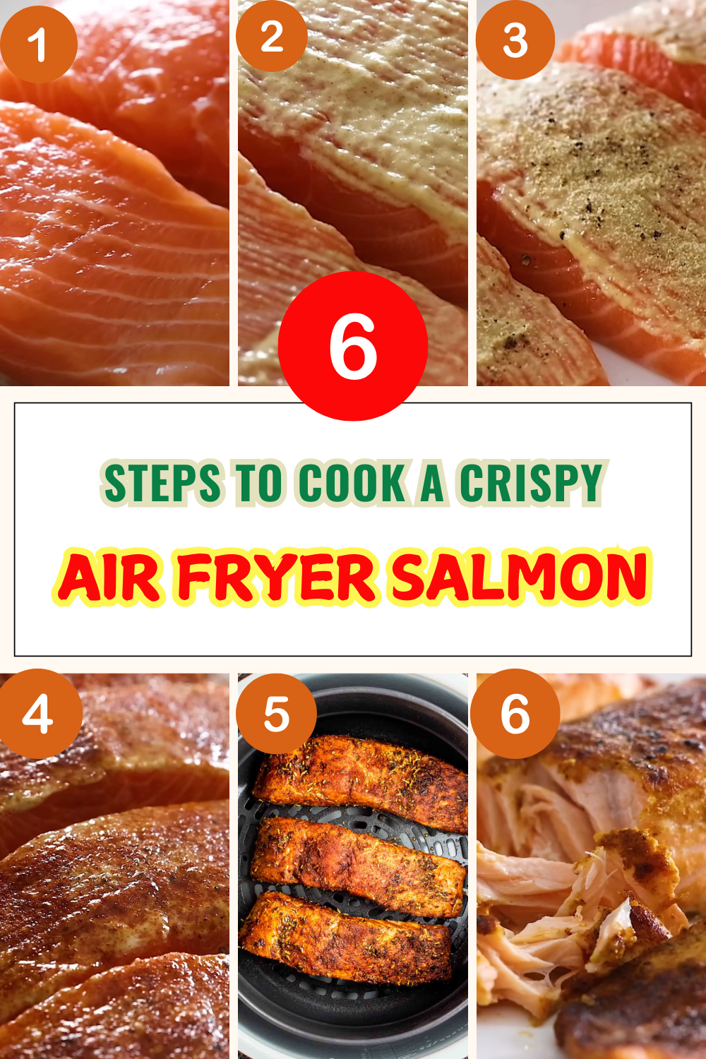 Crispy air fryer Salmon